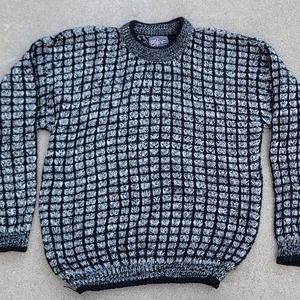 Vtg Anchor Blue Knit Sweater